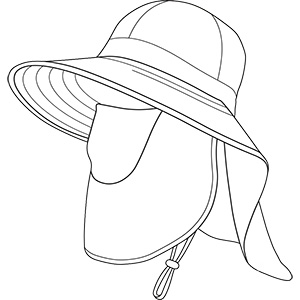 Full coverage sun hat